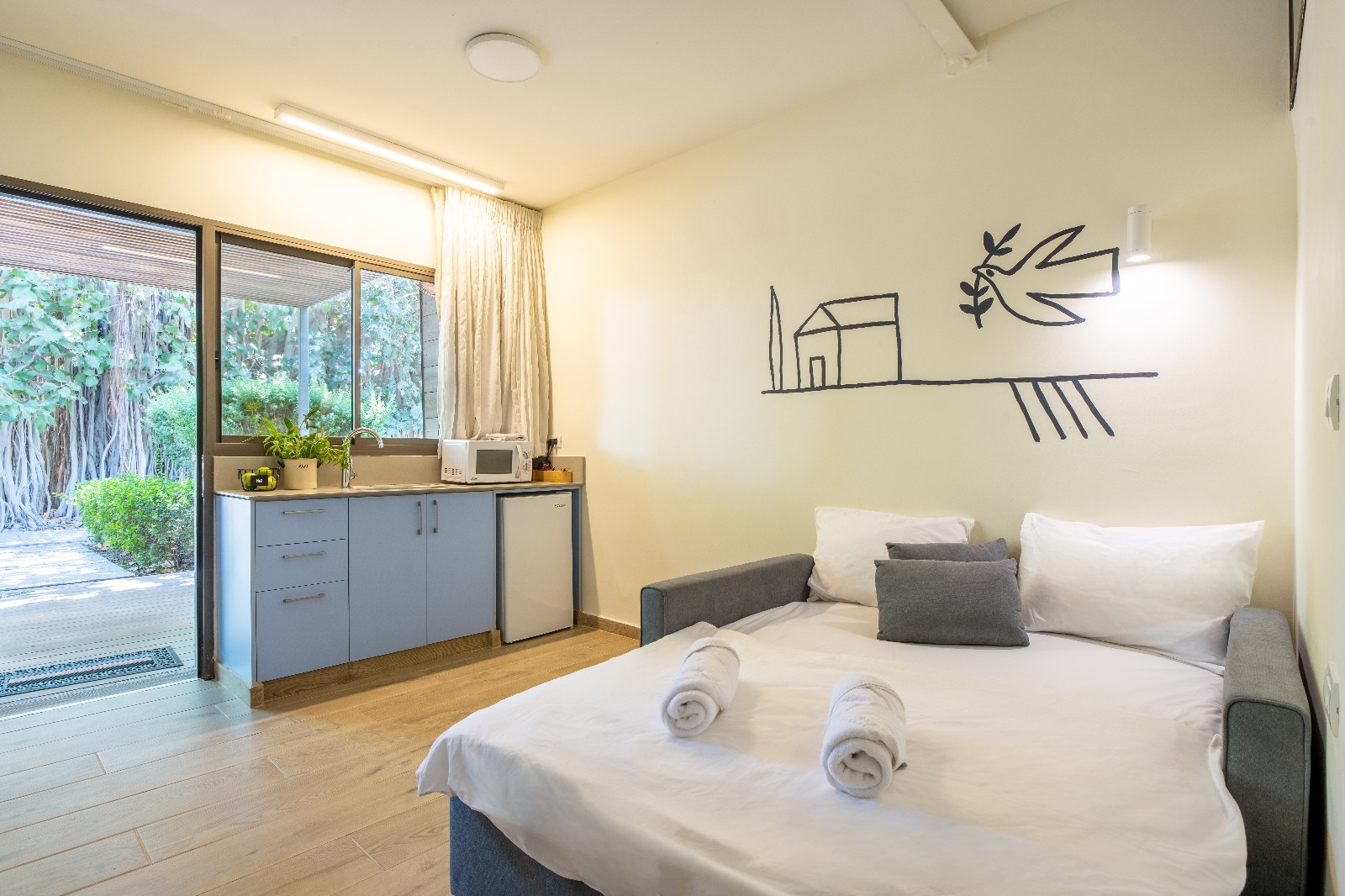 אירוח בקיבוץ חדר סופריור זוגי פלוס שניים